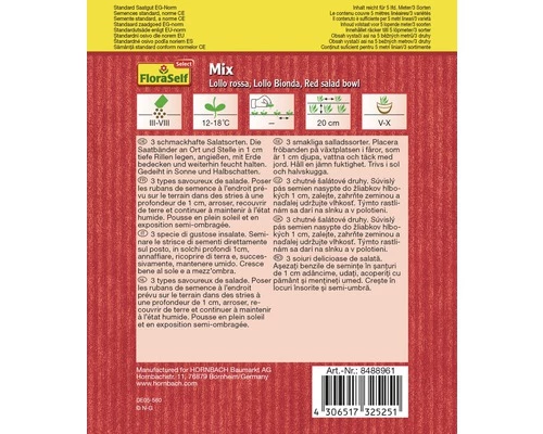 Schnittsalat FloraSelf Samenfestes Saatgut Salatsamen Saatband 5m 4 Schnittsalat FloraSelf Samenfestes Saatgut Salatsamen Saatband 5m – Bild 2