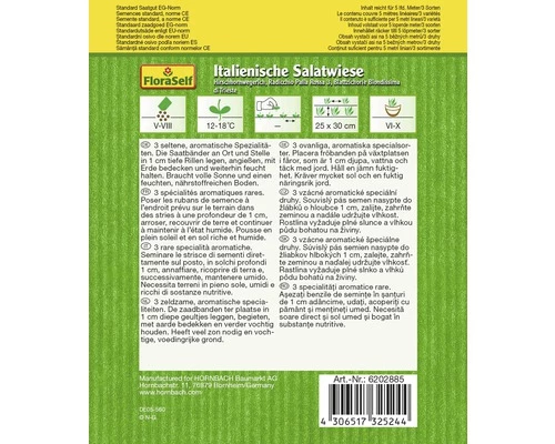 Italienische Salatwiese FloraSelf Samenfestes Saatgut Saatband 5m 4 Italienische Salatwiese FloraSelf Samenfestes Saatgut Saatband 5m – Bild 2