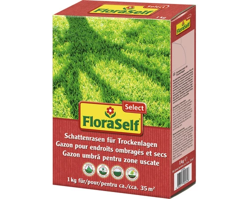Schattenrasen Für Trockenlagen FloraSelf Select 1 Kg / 35 M² 3 Schattenrasen Für Trockenlagen FloraSelf Select 1 Kg / 35 M²