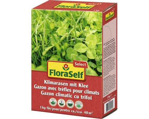 Klimarasen Mit Klee FloraSelf Select 1 Kg / 40 M² 3 Klimarasen Mit Klee FloraSelf Select 1 Kg / 40 M²