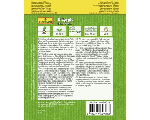 Rote Beete 'D'Egypte' FloraSelf Samenfestes Saatgut Gemüsesamen 4 Rote Beete 'D'Egypte' FloraSelf Samenfestes Saatgut Gemüsesamen – Bild 2