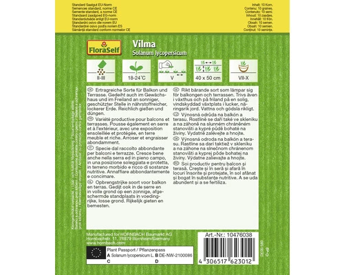 Tomate 'Vilma' FloraSelf F1 Hybride Gemüsesamen 4 Tomate 'Vilma' FloraSelf F1 Hybride Gemüsesamen – Bild 2