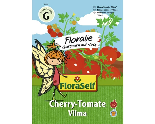 Tomatensamen FloraSelf Floralie-Gärtnern Mit Kids Cherry-Tomate 'Vilma' 3 Tomatensamen FloraSelf Floralie-Gärtnern Mit Kids Cherry-Tomate 'Vilma'
