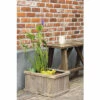 Miniteich 'Brussels Brown' FloraSelf Mit Pflanzen Inkl. Treibring 40 Cm Holzkiste -Florasellf Geschaft DV 8 4666010 02 4c DE 20210716071651