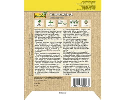 Bio Schnittknoblauch FloraSelfBio Samenfestes Saatgut Kräutersamen 4 Bio Schnittknoblauch FloraSelfBio Samenfestes Saatgut Kräutersamen – Bild 2