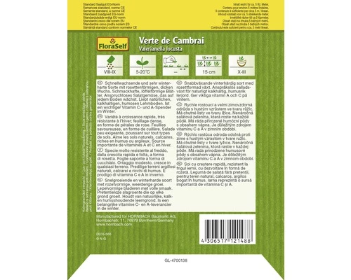 Feldsalat 'Verte De Cambrai' FloraSelf Samenfestes Saatgut Salatsamen 4 Feldsalat 'Verte De Cambrai' FloraSelf Samenfestes Saatgut Salatsamen – Bild 2