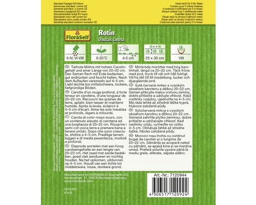 Möhre 'Rotin' FloraSelf Samenfestes Saatgut Gemüsesamen 4 Möhre 'Rotin' FloraSelf Samenfestes Saatgut Gemüsesamen – Bild 2