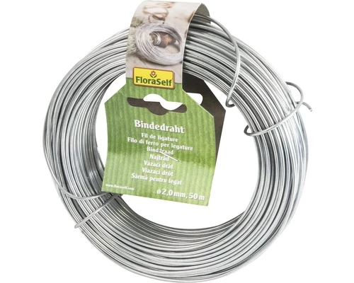 Bindedraht FloraSelf Metall Verzinkt Ø 2,0 Mm 50 M 4 Bindedraht FloraSelf Metall Verzinkt Ø 2,0 Mm 50 M – Bild 2