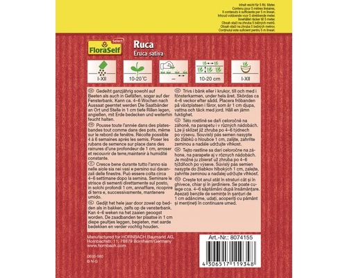 Rauke 'Ruca' FloraSelf Select Samenfestes Saatgut Salatsamen 4 Rauke 'Ruca' FloraSelf Select Samenfestes Saatgut Salatsamen – Bild 2