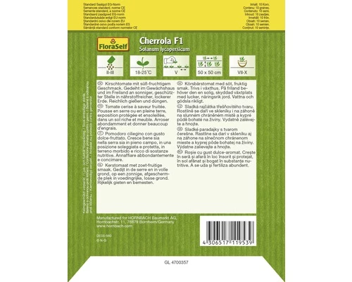 Cherry-Tomate 'Cherrola' FloraSelf F1 Hybride Gemüsesamen 4 Cherry-Tomate 'Cherrola' FloraSelf F1 Hybride Gemüsesamen – Bild 2