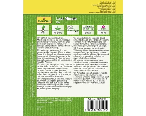 Blumensamenmix FloraSelf Schnellwüchsig 'Last Minute' Samenfestes Saatgut 4 Blumensamenmix FloraSelf Schnellwüchsig 'Last Minute' Samenfestes Saatgut – Bild 2