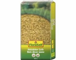 Holzdekor 10-40mm FloraSelf Gelb 45 L